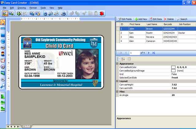 free id card design software